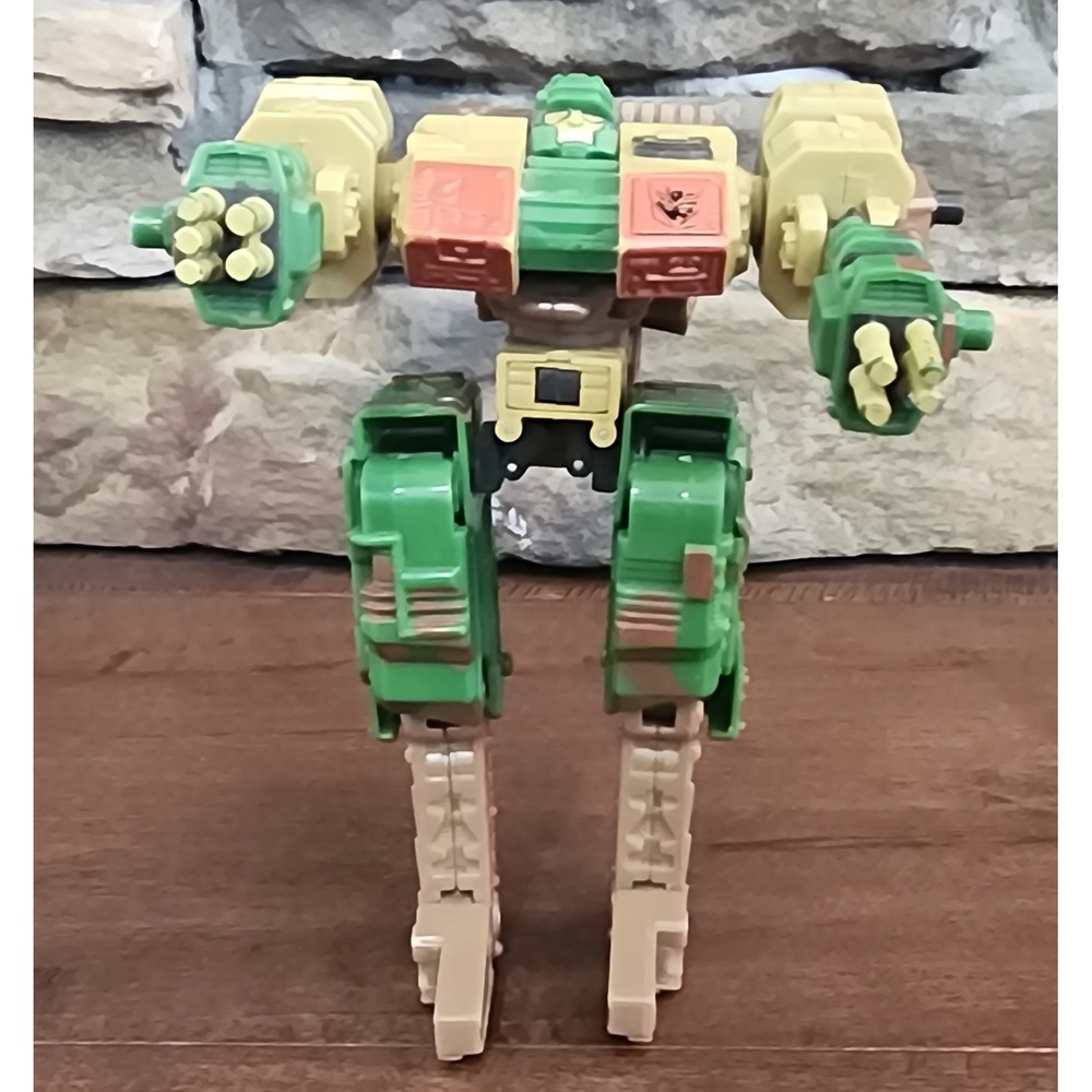Vtg Transformers Armada Demolishor Decepticon Tank Action Figure Green Camo 2006